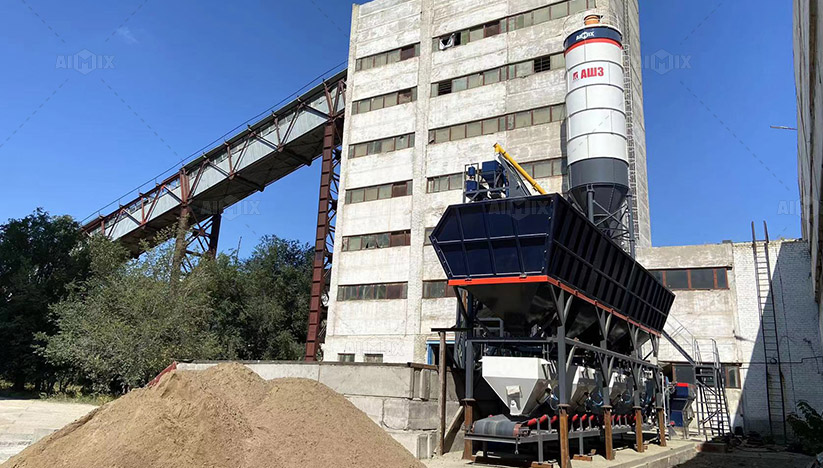 AJ75 concrete batching plant kz