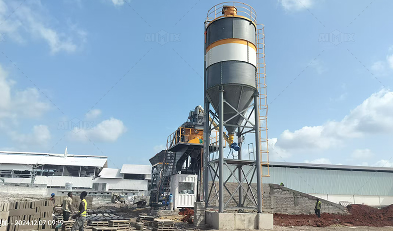 AJY25 concrete batching plant tanzania