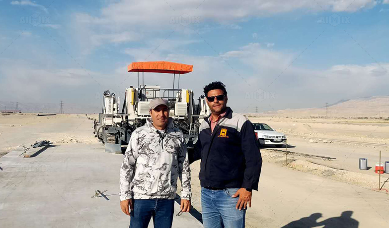 AIMIX concrete paver client Iran