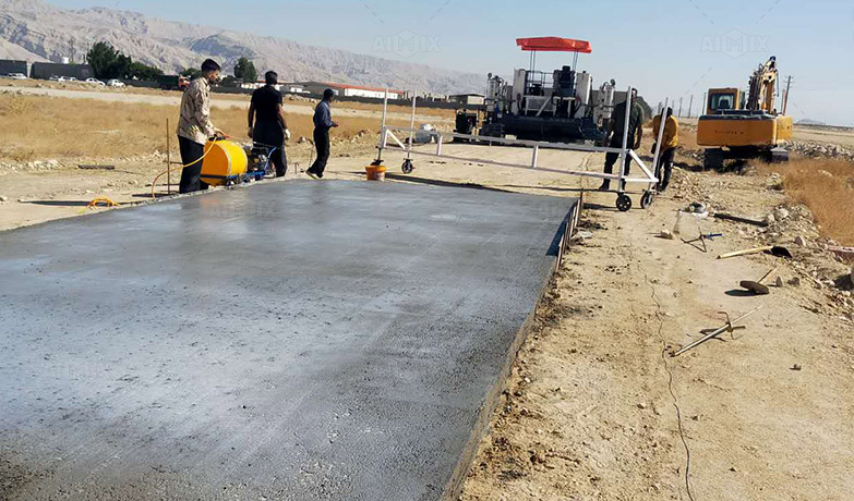 AIMIX concrete road paver in Iran