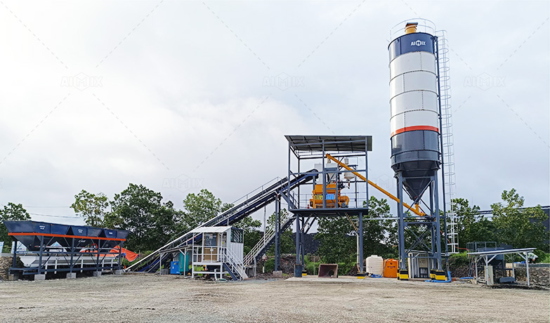 aj40 concrete batching plant indonesia